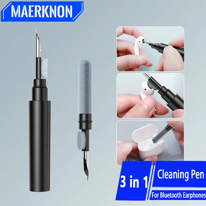 Bluetooth Earbud Cleaning Pen Wireless Earphones Cleaner Kit Clean Brush for Airpods Pro Bluetooth Earphones Case Cleaning Tools