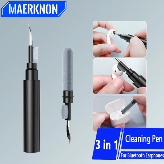 Bluetooth Earbud Cleaning Pen Wireless Earphones Cleaner Kit Clean Brush for Airpods Pro Bluetooth Earphones Case Cleaning Tools