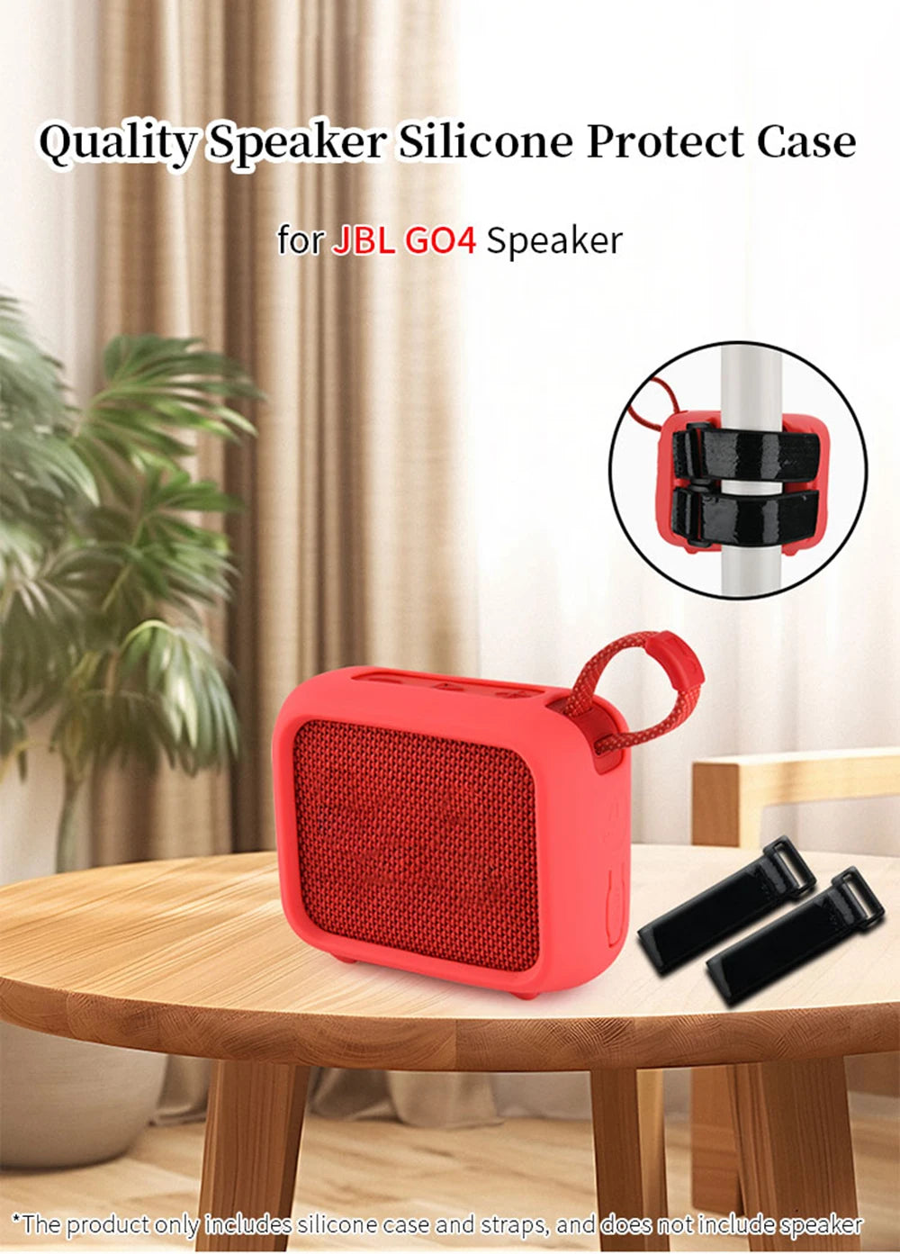 Bicycle Speaker Protection Bracket for JBL GO4 Protect Case Strap Bracket Portable GO 4 Smart Speaker Shell Outdoor Carry Sleeve